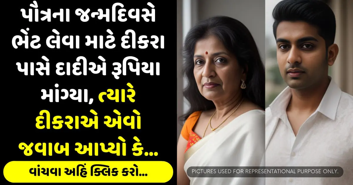 પૌત્રના જન્મદિવસે ભેંટ લેવા માટે દીકરા પાસે દાદીએ રૂપિયા માંગ્યા, ત્યારે દીકરાએ એવો જવાબ આપ્યો કે…